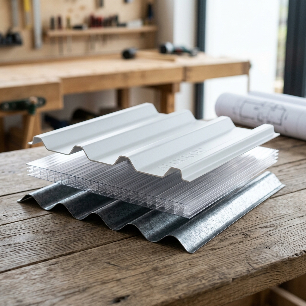 Atap Alderon vs Polycarbonate vs Spandek: Perbandingan Lengkap | Kanopia.id